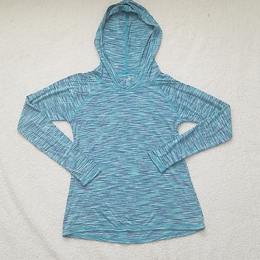 2 for $10 long-sleeve athletic tshirt with hood